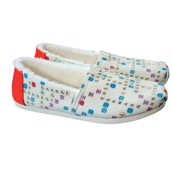 TOMS Scrabble Slip On flats​ - Picture 1 of 11